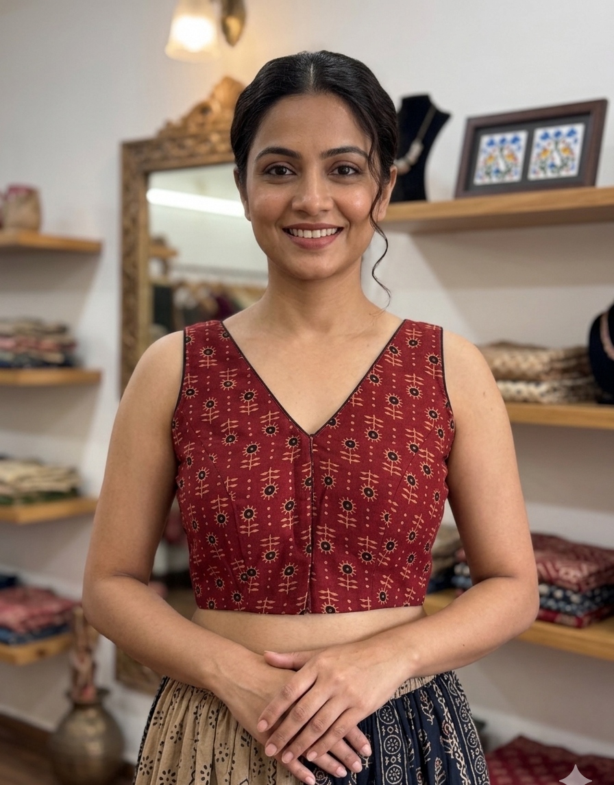 LIZZA : GAMATHI COTTON BLOUSE