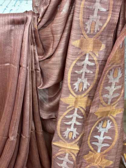 TOSHANI : MATKA RESHAM MUSLIN SILK SAREE