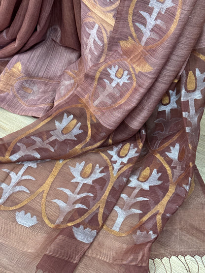 TOSHANI : MATKA RESHAM MUSLIN SILK SAREE