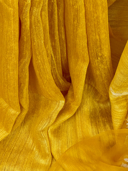 CHAMPA : MATKA RESHAM MUSLIN SILK SAREE