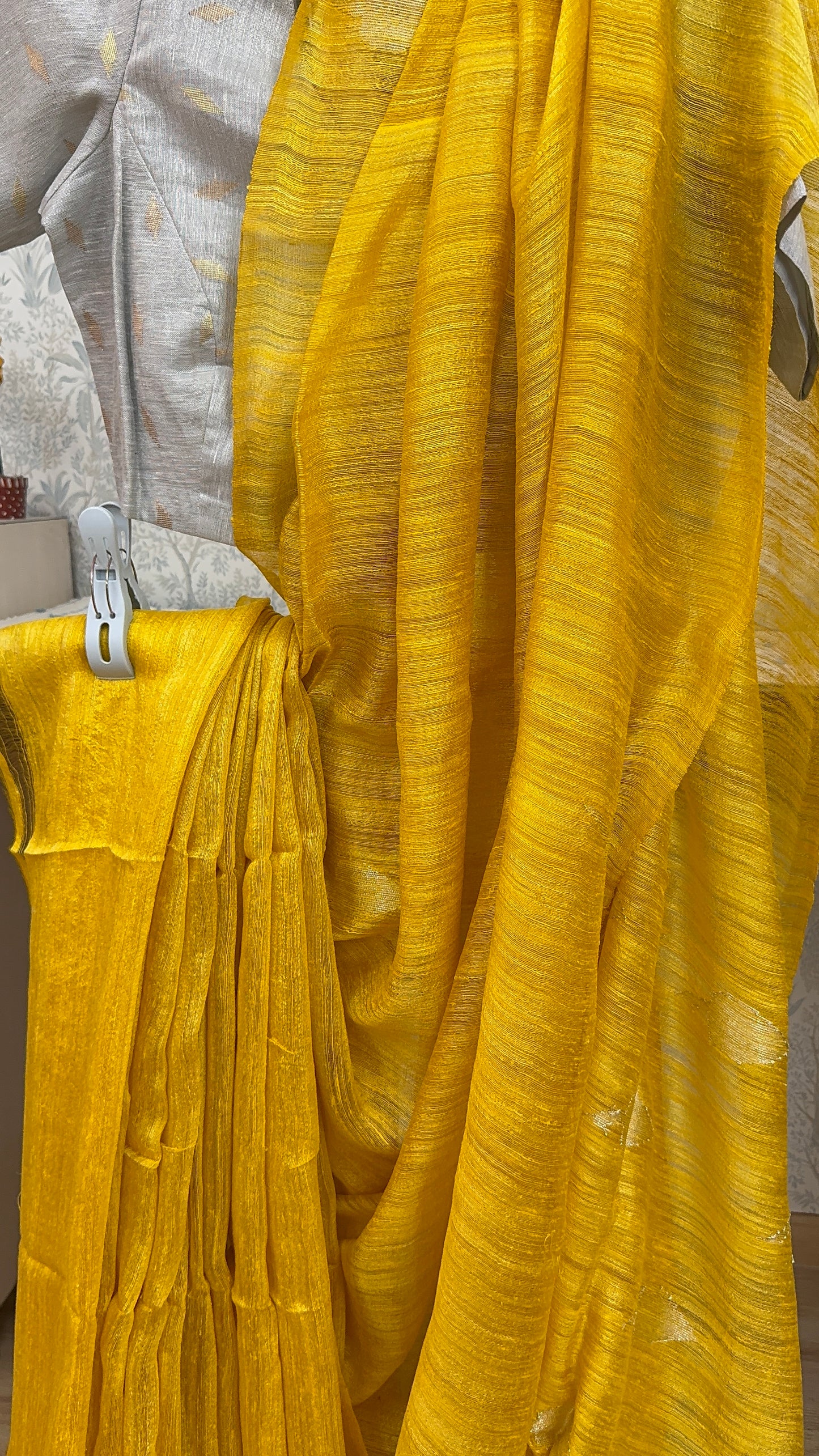 CHAMPA : MATKA RESHAM MUSLIN SILK SAREE