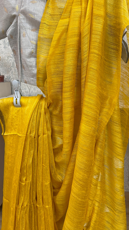 CHAMPA : MATKA RESHAM MUSLIN SILK SAREE