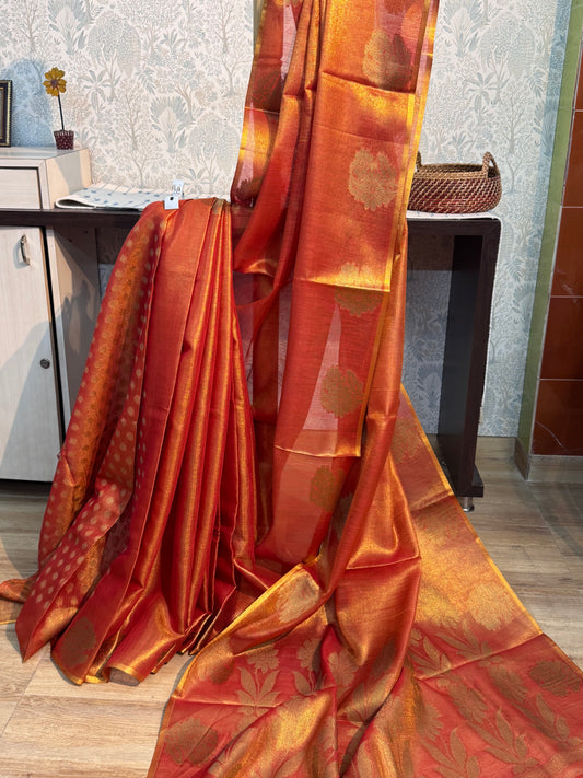 JAYANTI : SILK-TISSUE MAHESHWARI SAREE