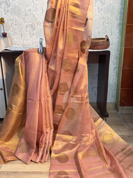 SUKSHMA : SILK-TISSUE MAHESHWARI SAREE