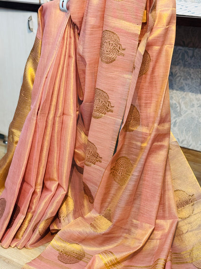 SUKSHMA : SILK-TISSUE MAHESHWARI SAREE